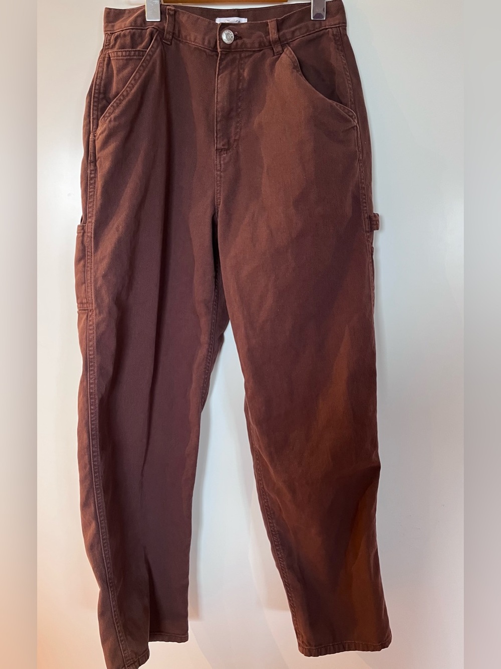 Garage Brown Carpenter Pants Size 7 High Rise Baggy Utility Jeans